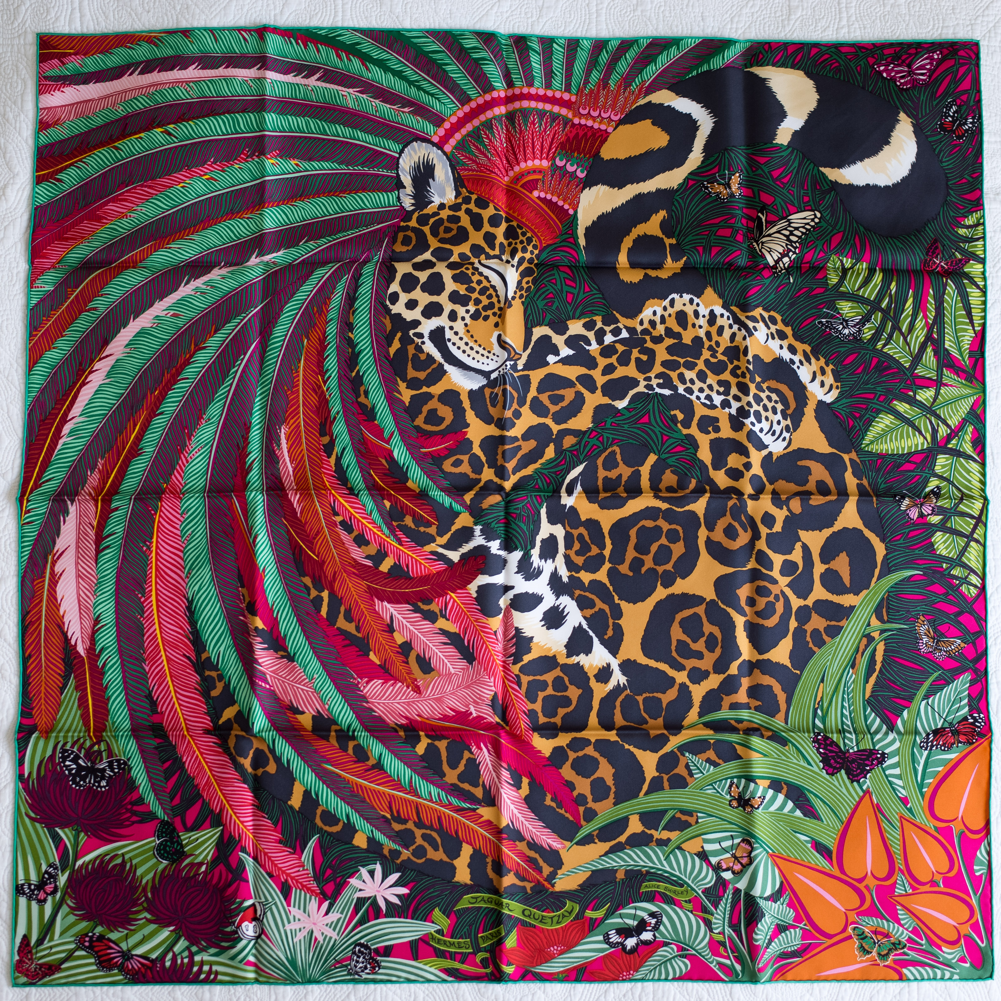 jaguar quetzal shawl